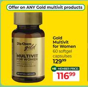 Dis-Chem Gold Multivit For Women 60 Softgel Capsules