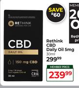 Rethink CBD Daily Oil 5mg-30ml