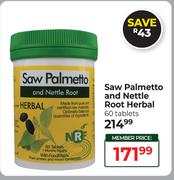 Saw Palmetto & Nettle Root Herbal 60 Tablet