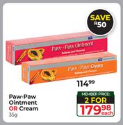 Paw Paw Ointment Or Cream-For 2 x 35g