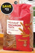 Lifestyle Food Whole Wheat Macaroni Pasta-500g