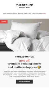 Yuppiechef : 20% Of Premium Bedding (Request Valid Date From Retailer)