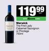 Warwick The First Lady Cabernet Sauvignon Or Pinotage-750ml