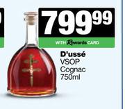 D'Usse VSOP Cognc-750ml