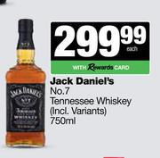 Jack Daniel's No.7 Tennessee Whisky-750ml