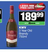 KWV 8 Year Old Brandy-750ml