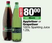 Appletiser Or Grapetiser 100% Sparkling Juice-For 2 x 1.25L