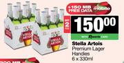 Stella Artois Premium Lager Handies-For 2 x 6 x 330ml