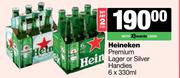 Heineken Premium Lager Or Silver Handies-For 2 x 6 x 330ml