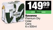 Savanna Premium Dry Cider Cans-6 x 500ml