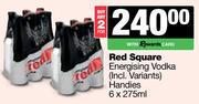 Red Square Energising Vodka Handies-For 2 x 6 x 275ml