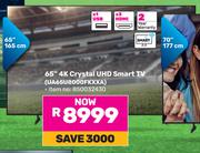 Samsung 65" 4K Crystal UHD Smart TV UA65U8000FKXXA 850032430