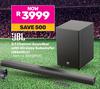JBL 3.1 Channel Soundbar With Wireless Subwoofer SB560BLK 850009310