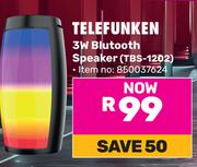 Telefunken 3W Bluetooth Speaker TBS-1202 850037624