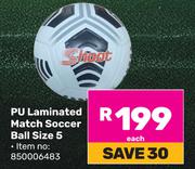 Shoot PU Laminated Match Soccer Ball Size 5 850006483