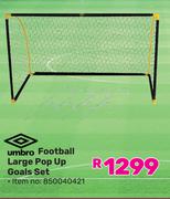 Umbro Football Large Pop Up Goals Set 850040421