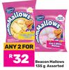 Beacon Mallows Assorted-For Any 2 x 135g