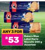 Bakers Blue Label Marie Biscuits Assorted-For Any 3 x 200g