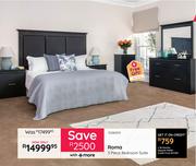 Roma 3 Piece Bedroom Suite 10280551