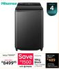 Hisense 18Kg Black Top Loader Machine WT311823UB 10302446