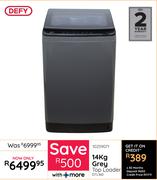 Defy 14Kg Grey Top Loader Machine DTL160 10259071