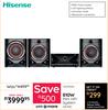 Hisense 810W Mini HiFi System HA700 1311009