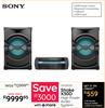Sony Shake X30D High Power Audio System 10139039