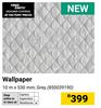 Wallpaper Grey 10m x 530mm 850039190