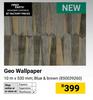 Geo Wallpaper Blue & Brown 10m x 530mm 850039260