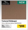 Textured Wallpaper Brown 10m x 530mm 850039202