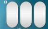 DH 3 Set Oval Aluminium Mirrors 850024496