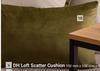 DH Oil Scatter Cushion Green Velvet 400mm x 600mm 850042811