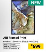 ABI Framed Print Blue 600mm x 900mm 850040399