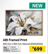ABI Framed Print Natural 600mm x 900mm 850040394