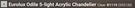 Eurolux Odile 5 Light Acrylic Chandelier Clear 555130