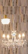 Eurolux Odile 5 Light Acrylic Chandelier Clear 555130