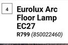Eurolux Arc Floor Lamp EC27 850022460