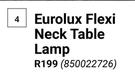 Eurolux Flexi Neck Table Lamp 850022726