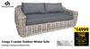Design House Congo 2 Seater Outdoor Wicker Sofa 850023283
