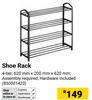 Shoe Rack 4 Tier 850001423