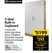 Home & Kitchen 2 Door Built In Cupboard 703890