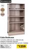 Cuba Bookcase Incl Hardware 1.2m(h) X 600mm(w) x 300mm(d) 621253, 621257, 702808