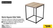 Home & Kitchen Nevis Square Side Table Incl Hardware 450mm X 450mm X 568mm 850001426