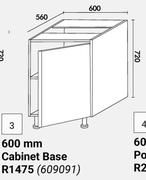 Home & Kitchen 600mm Cabinet Base (Floor Units) 609091