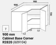Home & Kitchen 900mm Cabinet Base (Floor Units) 609104