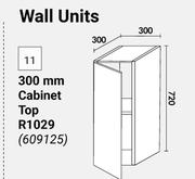 Home & Kitchen 300mm Cabinet Top (Wall Units) 609125