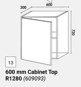 Home & Kitchen 600mm Cabinet Top (Wall Units) 609093