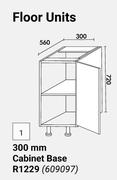 Home & Kitchen 300mm Cabinet Base (Floor Units) 609097