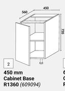 Home & Kitchen 450mm Cabinet Base (Floor Units) 609094