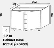 Home & Kitchen 1.2m Cabinet Base (Floor Units) 609099